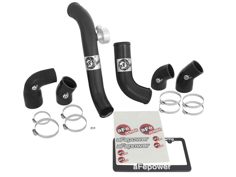 aFe BladeRunner Intercooler Tubes Black Hot/Cold Side for 15-16 Ford Mustang EcoBoost I4-2.3L (t)-thumbmail-8