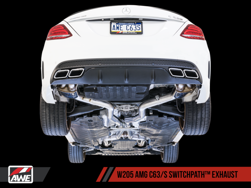 AWE Tuning Mercedes-Benz W205 AMG C63/S Coupe SwitchPath Exhaust System - for DPE Cars-thumbmail-4