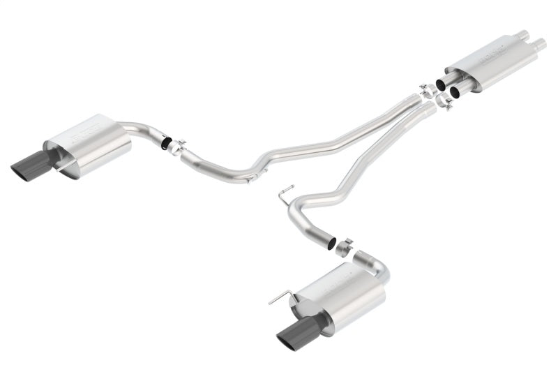 Borla Touring Cat-Back 15 Ford Mustang GT 5.0L V8 MT/AT 2.5in pipe Black 4in tip-thumbmail-2