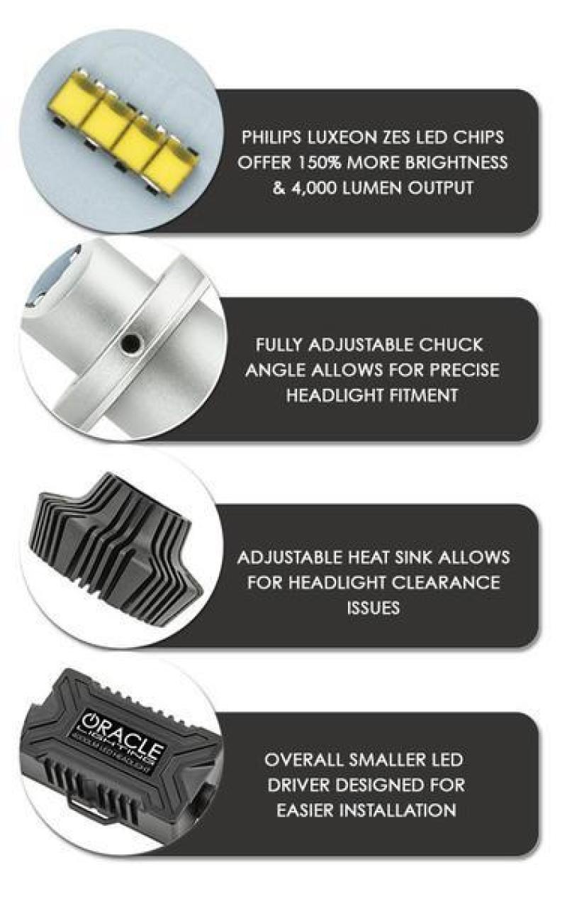 Oracle 880 4000+ Lumen LED Fog Light Bulbs (Pair) - 6000K-thumbmail-6