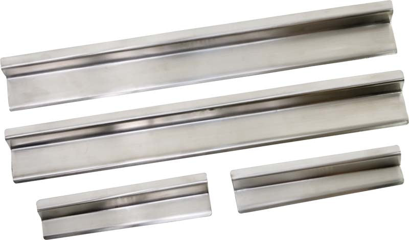 Kentrol 07-18 Jeep Wrangler JK Entry Guards 4 Pieces 4 Door - Polished Silver-thumbmail-1