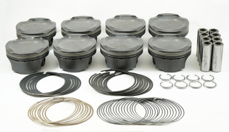 Mahle MS Piston Set Ford Coyote 314ci 3.701in Bore 3.650in Stroke 5.933in Rod .866 Pin -1cc 11CR-thumbmail-1