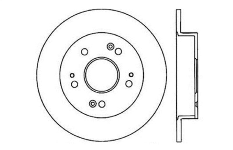 StopTech 06-07 Acura CSX (Canada) / 06-09 Honda Civic / 97-01 Prelude Drilled Right Rear Rotor-thumbmail-4