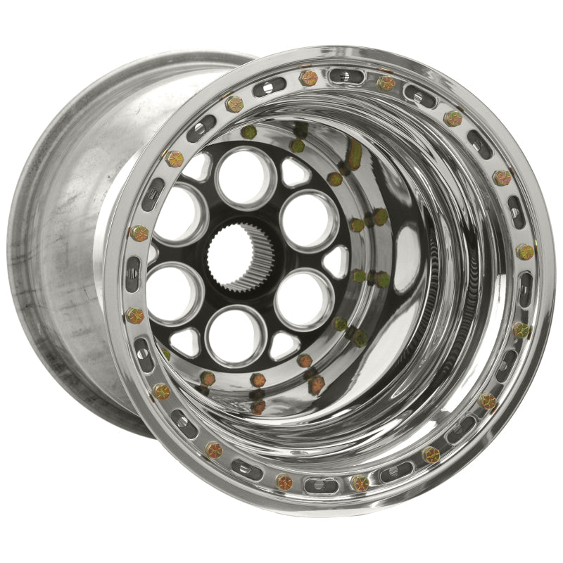 Weld Magnum Sprint 15x15 / 42-Spline / 6in. BS Black Wheel - Beadlock / No Cover-thumbmail-1