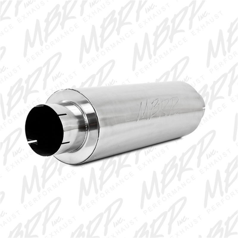 MBRP Universal Quiet Tone Muffler 5in Inlet /Outlet 8in Dia Body 31in Overall-thumbmail-3