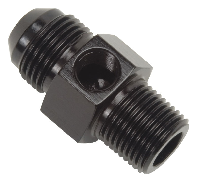 Russell Performance -6 AN Flare to 3/8in Pipe Pressure Adapter (Black)-thumbmail-4