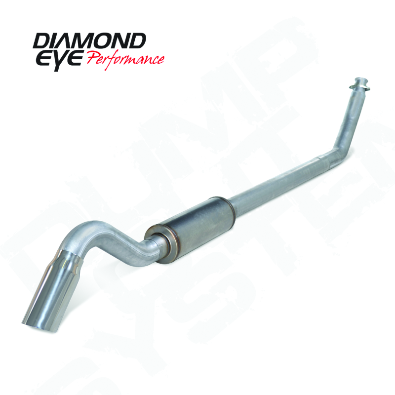 Diamond Eye 4in AL TURBO BACK SGL DUMP OUT 94-02 DODGE NO MFLR INCLUDING TIP-thumbmail-2