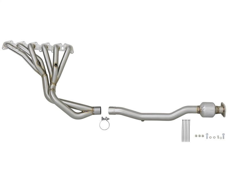 aFe Twisted Steel Long Tube Header/Connection Pipes Street Series 01-16 Nissan Patrol (Y61) V8 4.8L-thumbmail-6