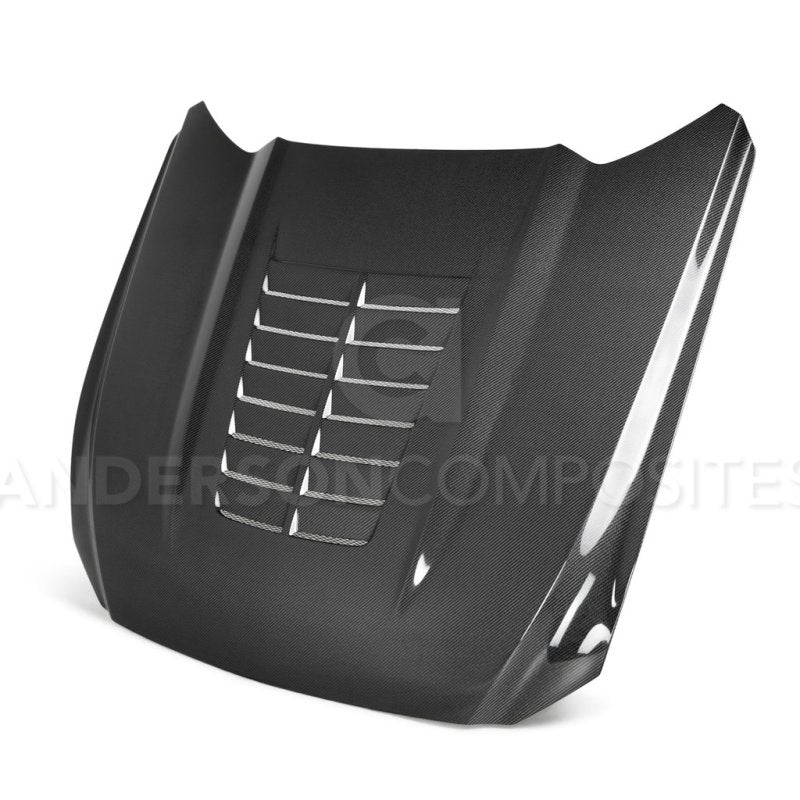 Anderson Composites 15-17 Ford Mustang (Excl. GT350/GT350R) Double Sided Type-GT5 Carbon Fiber Hood-thumbmail-6