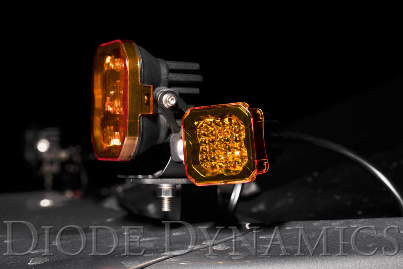Diode Dynamics Stage Series C1 LED Pod Cover - Yellow Each-thumbmail-4