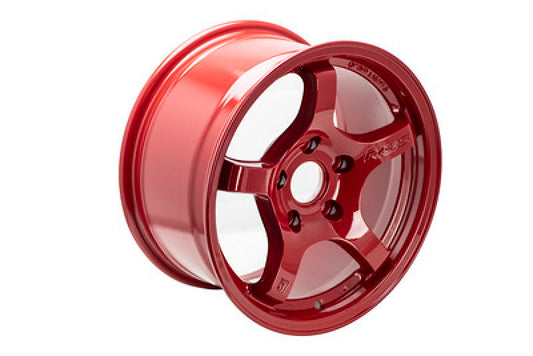 Gram Lights 57CR 15x8.0 +35 4-100 Milano Red Wheel