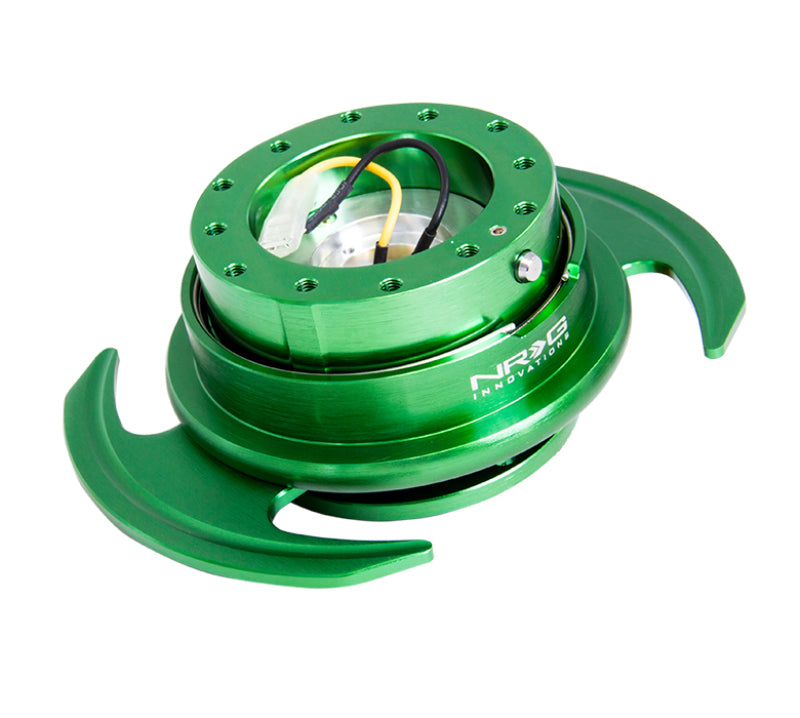 NRG Quick Release Kit Gen 3.0 - Green Body / Green Ring w/Handles-thumbmail-2