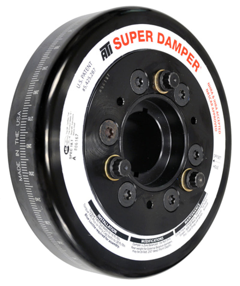 ATI Damper - 7.074in - Steel - Chevy BB - w/2nd 1/4 Key - 3 Ring - 1 Pc-thumbmail-1