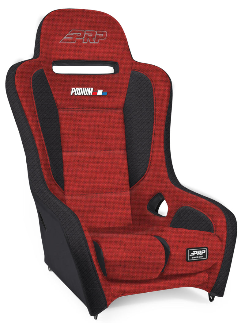 PRP Podium Elite Suspension Seat- Red/Black-thumbmail-1