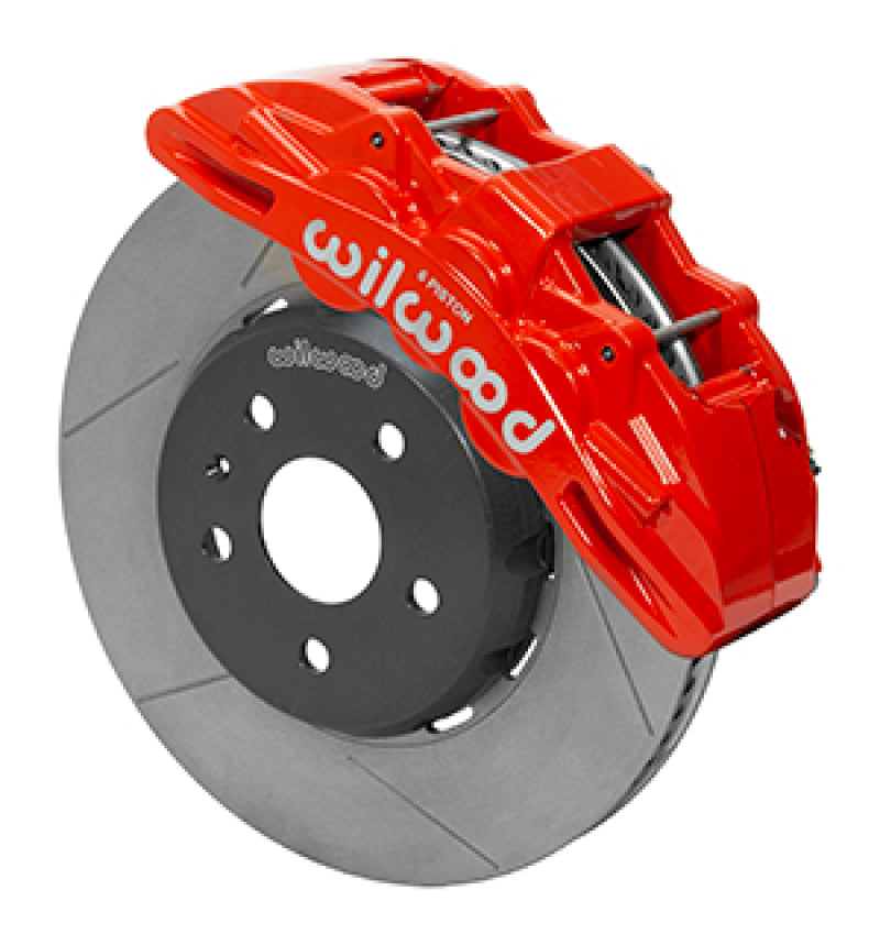 Wilwood SX6R Front Brake Kit 14in SRP Slotted Red 16-19 Chevy Camaro SS-thumbmail-1