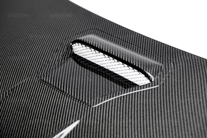 Seibon 2016-2017 Honda Civic Coupe/Sedan/Hatchback MR-Style Carbon Fiber Hood-thumbmail-5