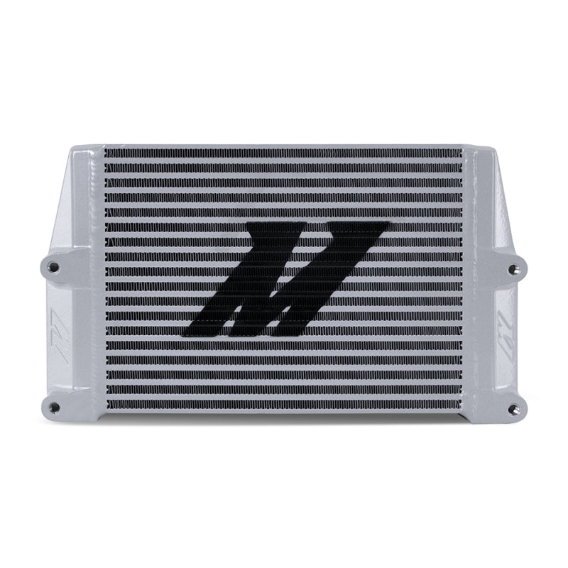 Mishimoto Heavy-Duty Oil Cooler - 10in. Same-Side Outlets - Silver-thumbmail-4