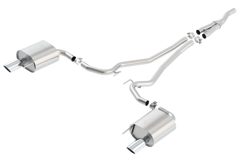 Borla Atak Cat Back 15-17 Ford Mustang 2.3L EcoBoost MT/AT 2.25in pipe 4in tip-thumbmail-2