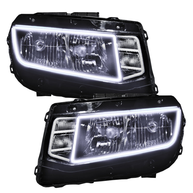 Oracle Chevrolet Camaro Non-RS 14-15 LED Halo Kit Square Style - White-thumbmail-4