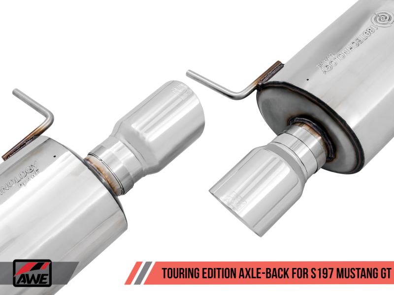 AWE Tuning S197 Mustang GT Axle-back Exhaust - Touring Edition (Chrome Silver Tips)-thumbmail-3
