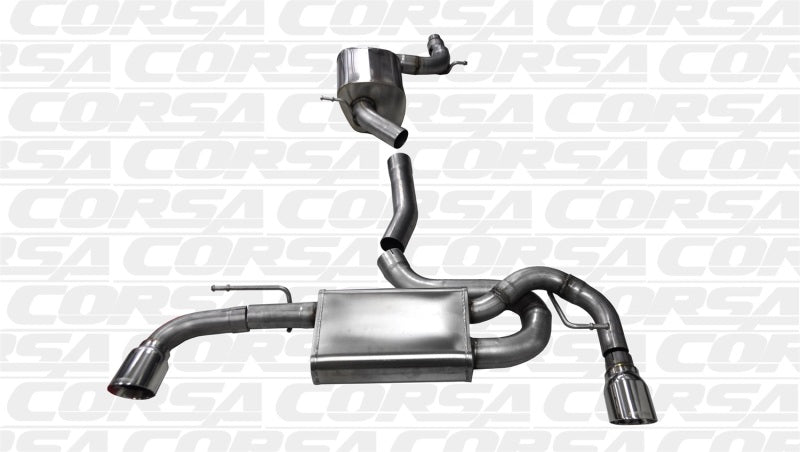 Corsa 10-14 Volkswagen GTI Mk6 Polished Touring 3.0in Cat-Back Dual Exit Polished Pro-Series Tips-thumbmail-5