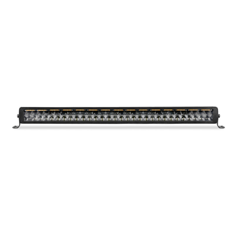 Go Rhino Xplor Blackout Combo Series Dbl Row LED Light Bar w/Amber (Side/Track Mount) 32in. - Blk-thumbmail-2