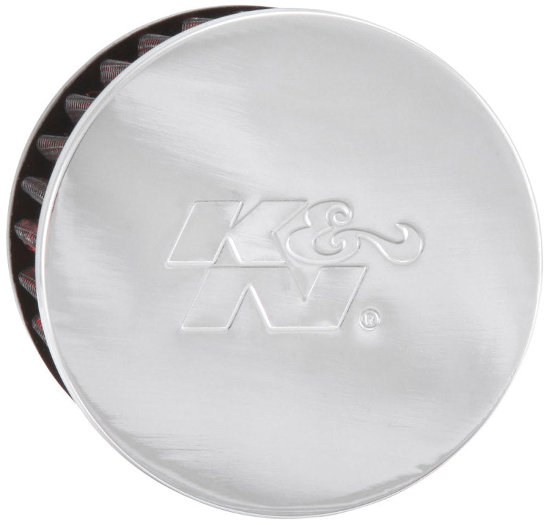 K&N 1.75in Flange ID x 3in OD x 2.5in H Chrome Finish Rubber Base Crankcase Vent Filter-thumbmail-12