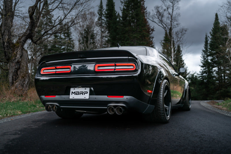 MBRP 15-Up Challenger 5.7L /  17-Up 6.2L/6.4L 3in Race Series Cat-Back w/ Quad Tips AS Exhaust-thumbmail-4
