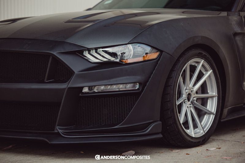 Anderson Composites 18-19 Ford Mustang Type-ST Fiberglass Front Bumper w/Lip (Req Anderson Fenders)-thumbmail-7