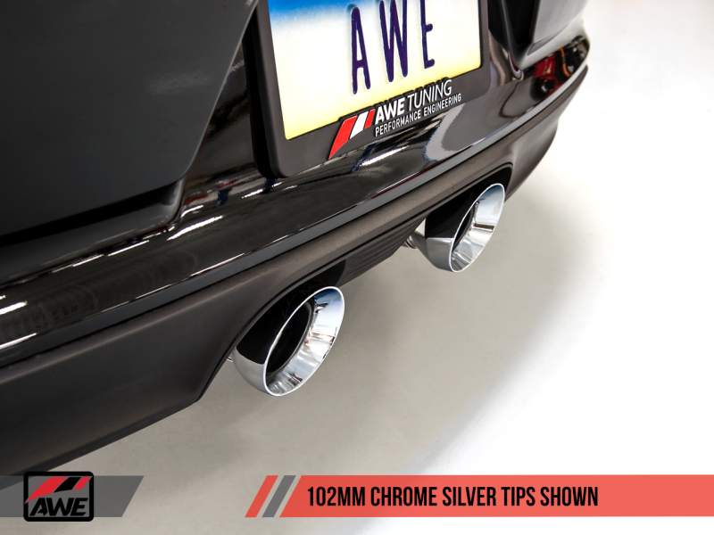 AWE Tuning Porsche 911 (991.2) Carrera / S SwitchPath Exhaust for PSE Cars - Chrome Silver Tips-thumbmail-10