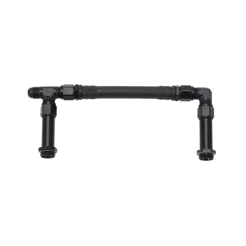 Russell Performance -8 AN to -8 AN Twist-Lok Holley 4150 Dual Inlet Carb Kit (Black)-thumbmail-2