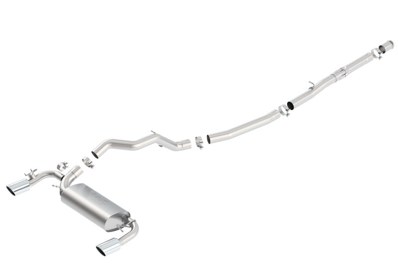 Borla 16-17 Ford Focus RS 2.3L MT Round Angle-Cut Tips Split Rear Exit ATAK Catback Exhaust-thumbmail-2