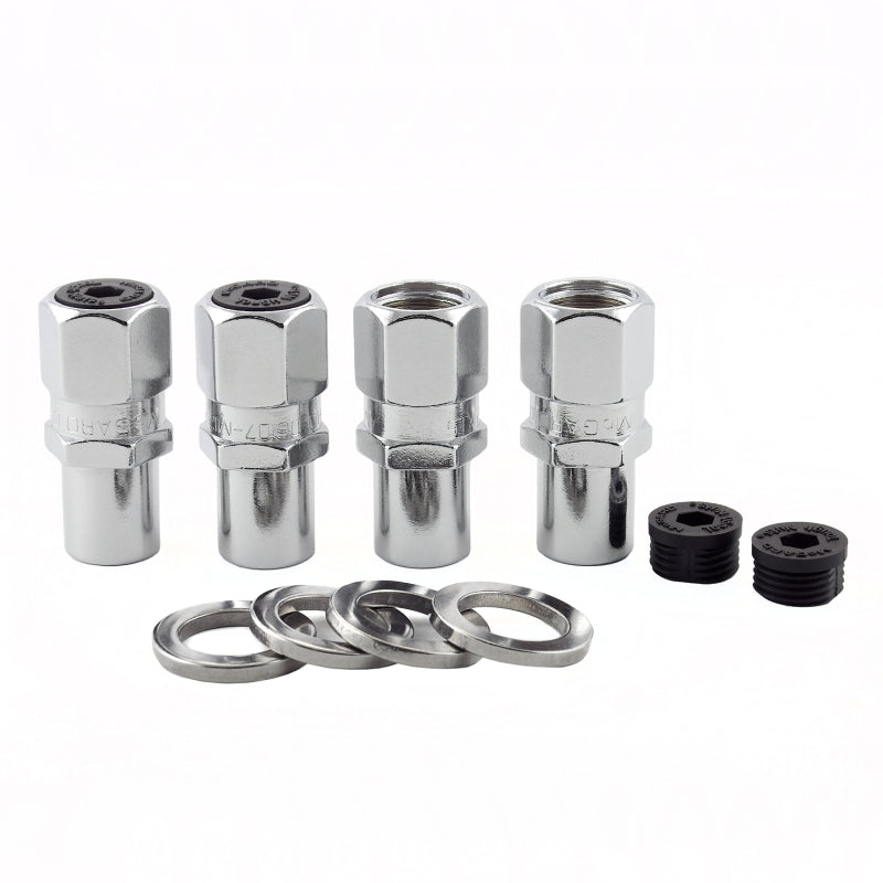 McGard Hex Lug Nut (Drag Racing Reg. Shank) 7/16-20 / 13/16 Hex / 1.86in. Length (4-Pack) - Chrome-thumbmail-7