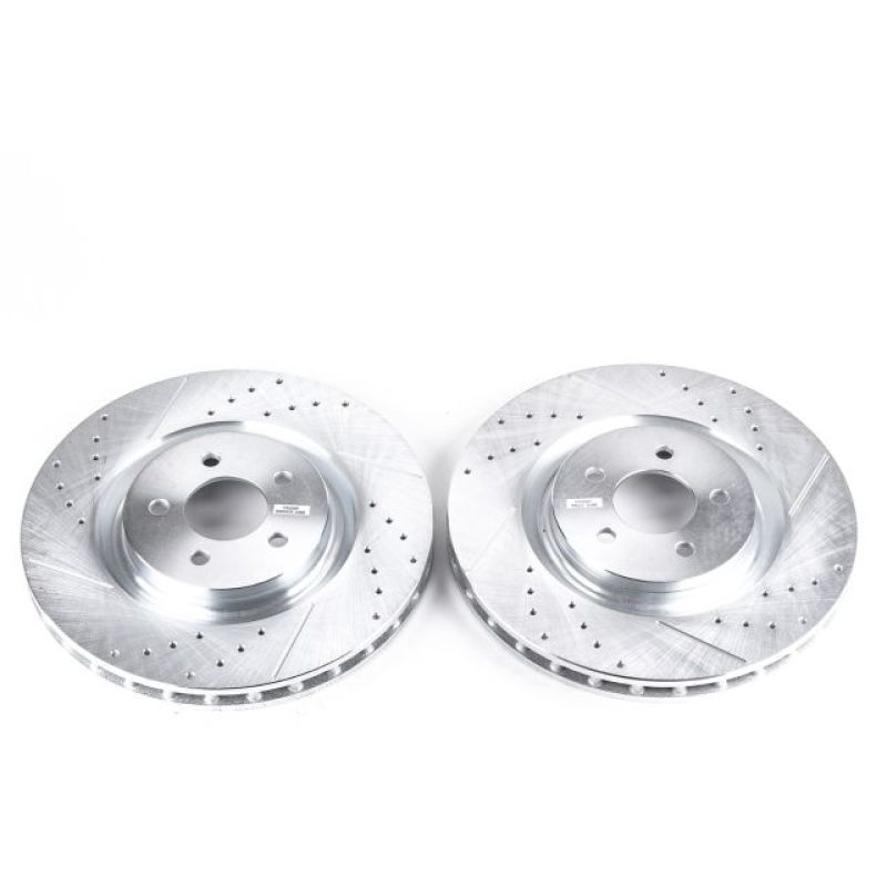 Power Stop 07-14 Ford Mustang Front Evolution Drilled & Slotted Rotors - Pair-thumbmail-1