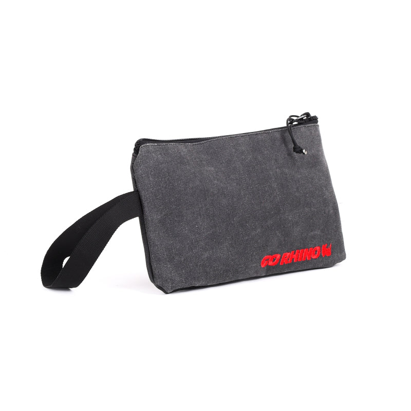 Go Rhino XVenture Gear Zipped Pouch - Large (12in. Wide Pocket / 6.5in. Hand Strap) Canvas - Black-thumbmail-7