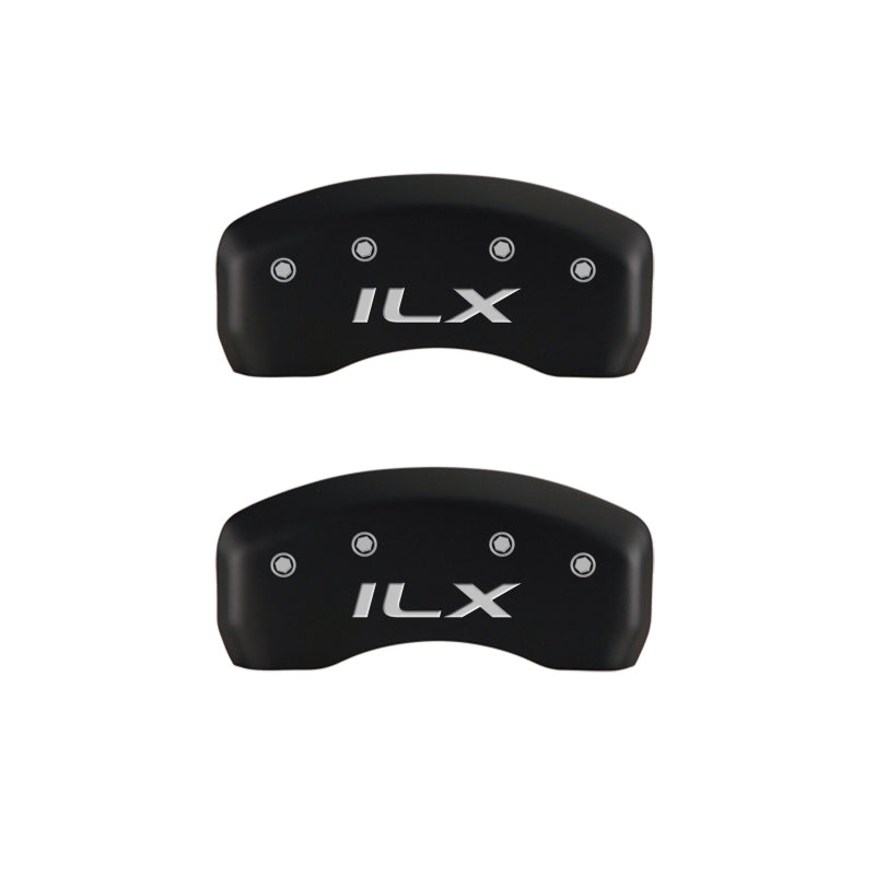 MGP 4 Caliper Covers Engraved Front Acura Engraved Rear ILX Red finish silver ch-thumbmail-4