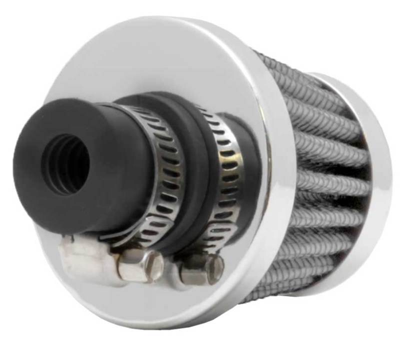 K&N 2in Base OD x .375in Flange ID x 1.75in H Rubber Base Crankcase Vent Filter - White-thumbmail-4