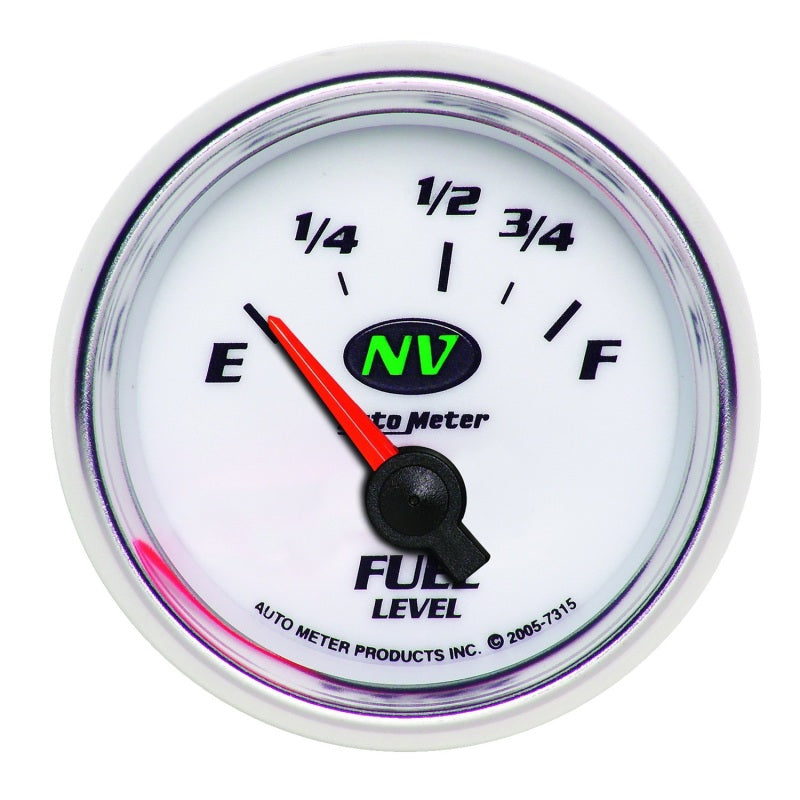 AutoMeter Gauge Fuel Level 2-1/16in. 73 Ohm(e) to 10 Ohm(f) Elec NV-thumbmail-1