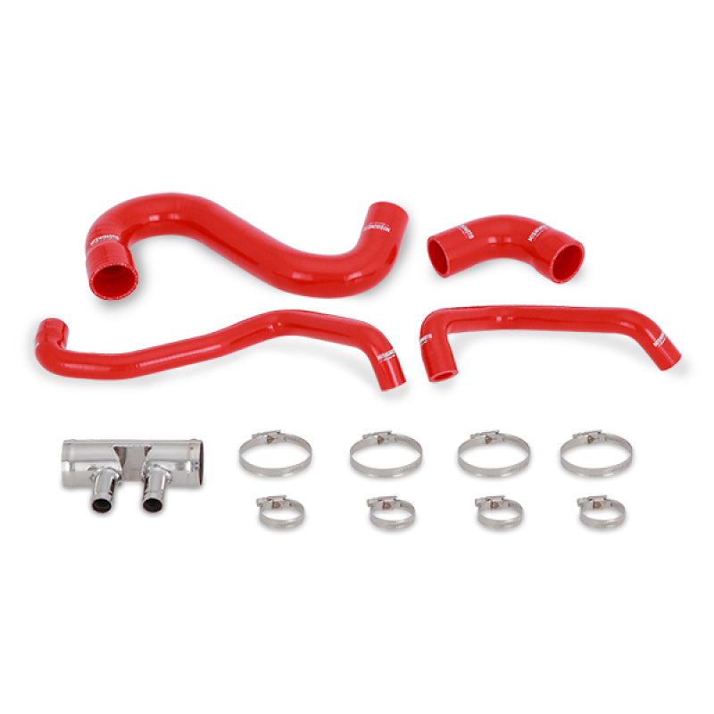 Mishimoto 2015+ Ford Mustang GT Silicone Lower Radiator Hose - Red-thumbmail-3