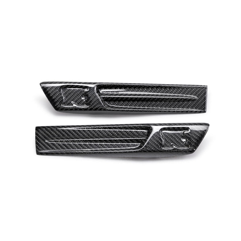 Seibon 09-10 Nissan GTR R35 Carbon Fiber Fender Duct Logos (Pair)-thumbmail-2