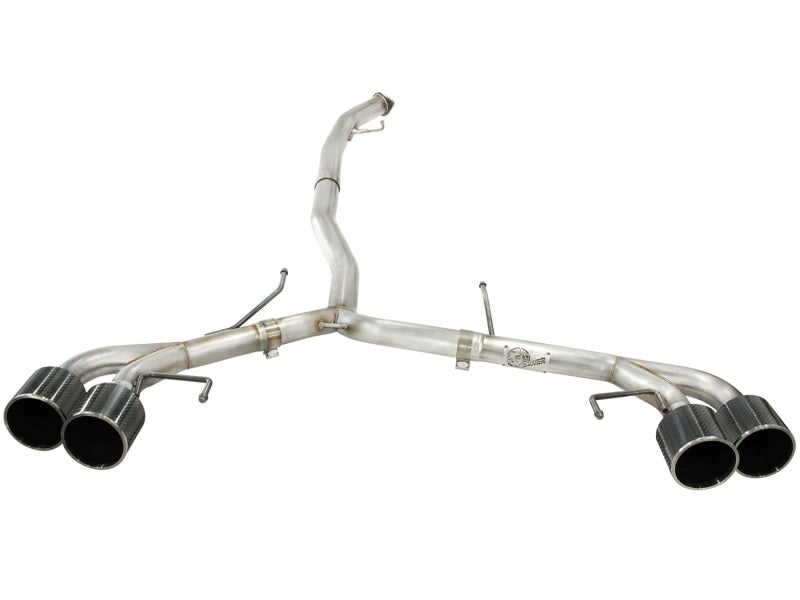 aFe Takeda 3in SS Exhaust Cat-Back 09-14 Nissan GTR V6 3.8L Carbon Fiber Tips-thumbmail-7