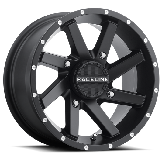 Raceline A82B Twist 14x7in / 4x110 BP / 10mm Offset / 83.8mm Bore - Satin Black Wheel
