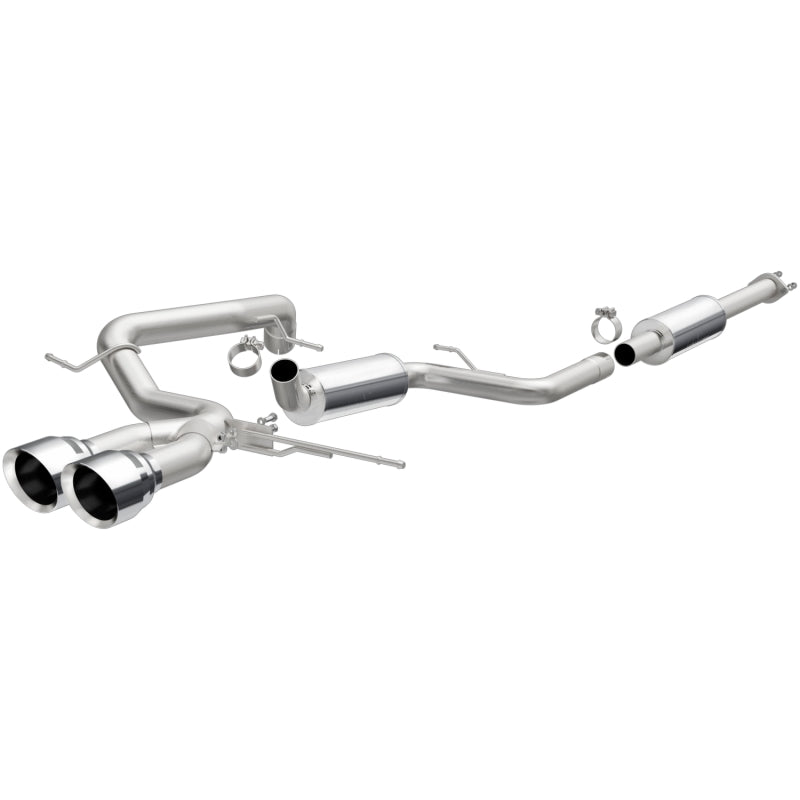 MagnaFlow 13 Ford Focus 2.0L Turbocharged ST Dual Center Rear Exit Stainless Cat Back Perf Exhaust-thumbmail-1