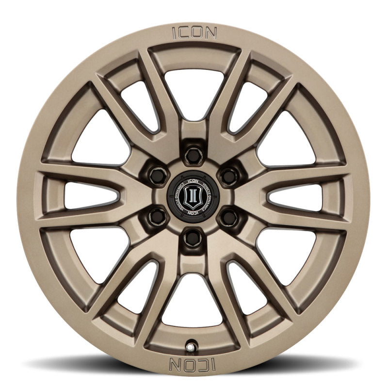 ICON Vector 6 17x8.5 6x120 0mm Offset 4.75in BS 67mm Bore Bronze Wheel-thumbmail-2