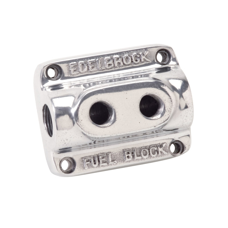 Edelbrock Polished Fuel Block Dual Carb-thumbmail-9