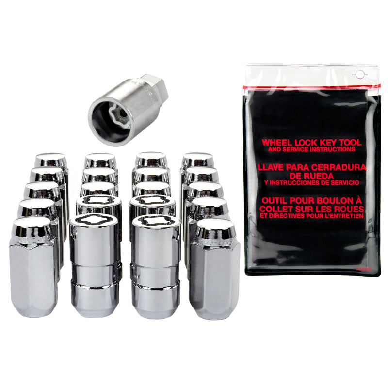 McGard 5 Lug Hex Install Kit w/Locks (Cone Seat Nut) M14X1.5 / 22mm Hex / 1.635in. Length - Chrome-thumbmail-2