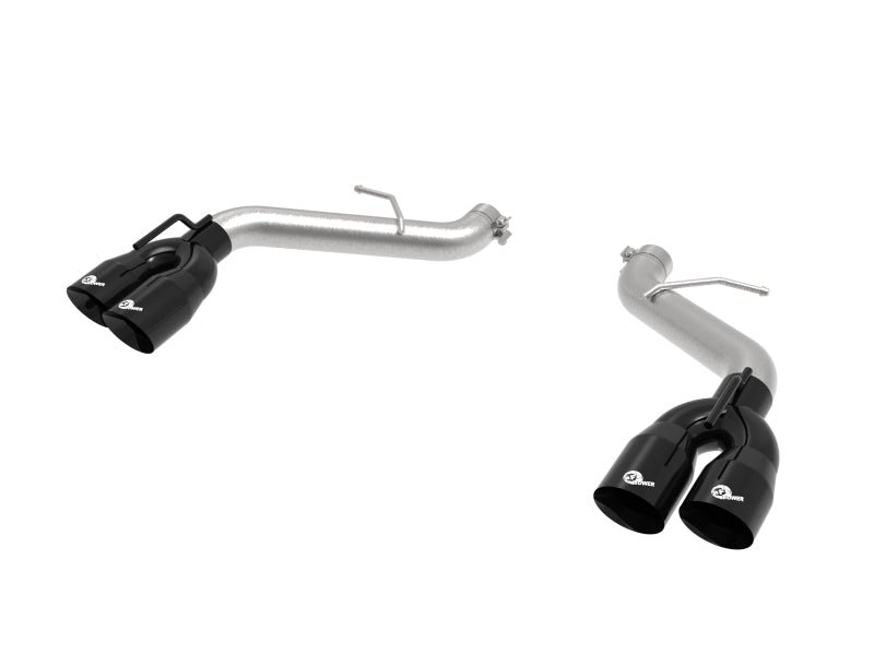 aFe POWER MACH Force-Xp 3in Axle-Back Exhaust 16-20 Chevrolet Camaro SS V8 6.2L w/o Mufflers - Black-thumbmail-1