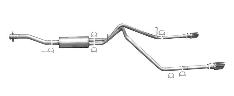 Gibson 15-22 Chevrolet Colorado LT 2.5L 2.25in Cat-Back Dual Split Exhaust - Stainless-thumbmail-1