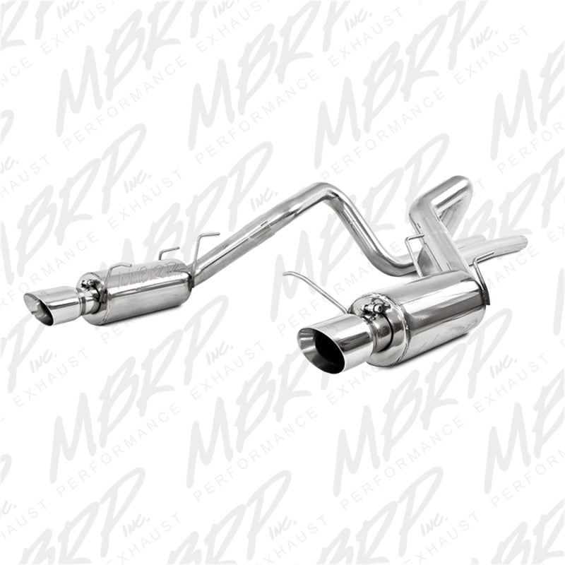MBRP 11-14 Ford Mustang GT 5.0L Dual Split Rear Street Version T409 3in Cat Back Exhaust System-thumbmail-3
