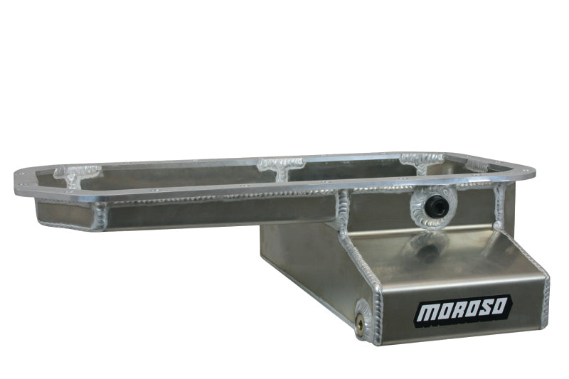 Moroso Toyota 2RZFE/3RZFE Kicked Out Wet Sump 5qt 5.5in Aluminum Oil Pan-thumbmail-1